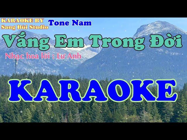 KARAOKE | Vắng Em Trong Đời - Châu Gia Kiệt | BEAT Tone Nam ( Tone F )