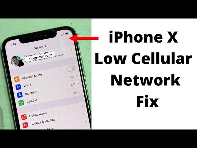 iPhone X weak cellular network Fix!Fix Poor network no service on iPhone 2021.