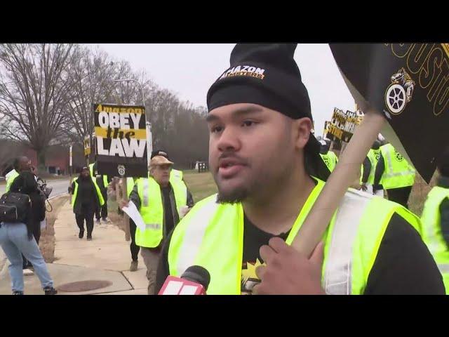 Workers in metro Atlanta join Amazon workers in strike against company