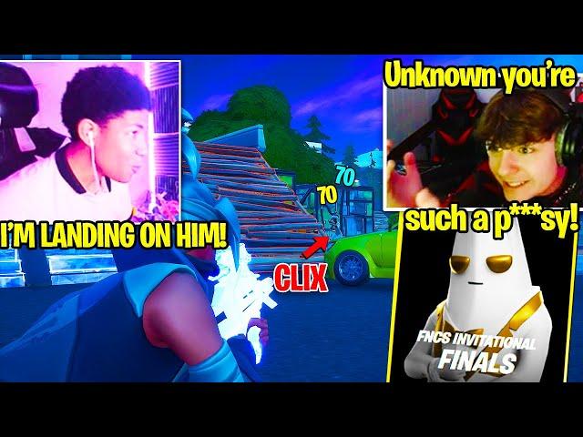 CLIX *DESTROYS* UNKNOWN then HE *STREAM SNIPES* HIM NEXT GAME in GRAND FINALS! (Fortnite SOLO FNCS)