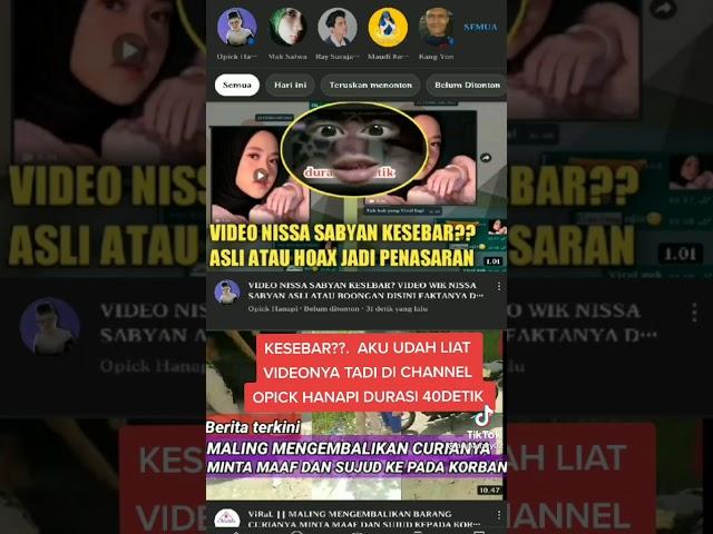 TIKTOK VIRAL NISSA SABYAN | Video wikwik Nissa Sabyan? Link di deskripsi