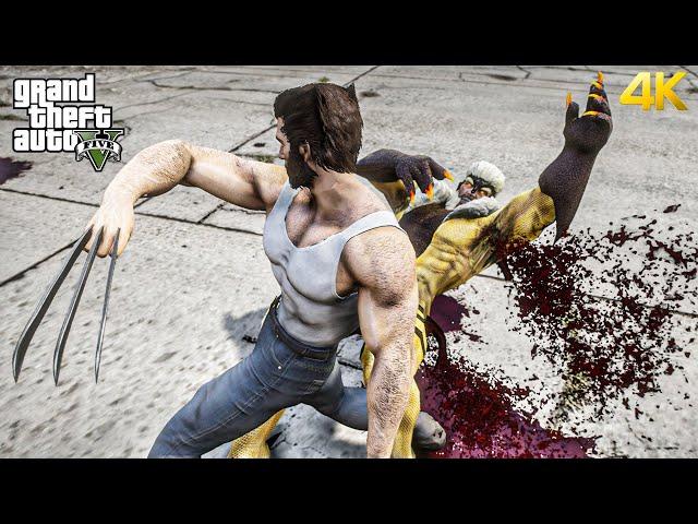 GTA 5 - Wolverine VS Sabretooth | Epic Death Battle!