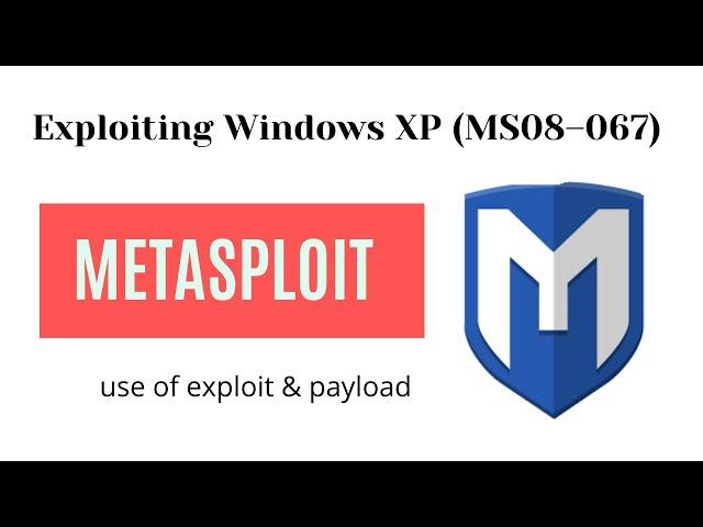 Exploiting Windows XP MS08–067 using Metasploit