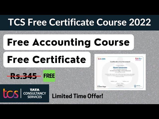 TCS Free Accounting Online Course with Free Certificate