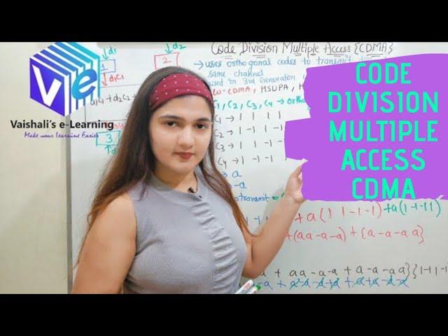 Lec 6 | CDMA | Code Division Multiple Access | Wireless Communication | Vaishali Kikan