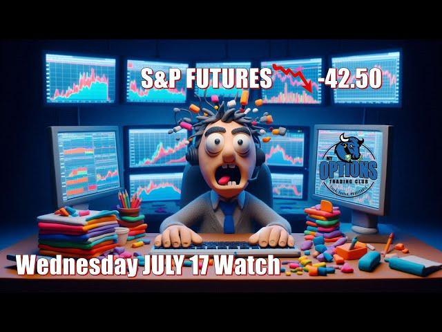  Options Trading Wednesday JULY 17 WATCH | #SPX  #SPYOptions  #QQQ 