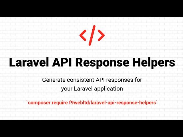 Laravel Package For Standard API Responses