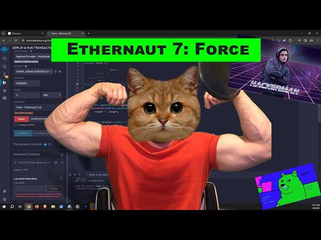 Conquering Ethernaut 4: Force | #EthernautChallenge #SmartContractHacking #BlockchainCTF #web3