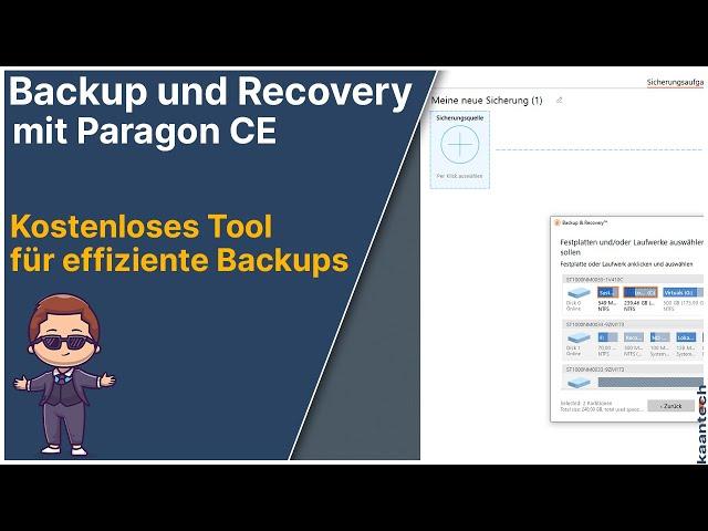 Backup und Recovery mit Paragon CE - Kostenloses Tool für effiziente Backups