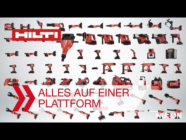 Hilti Nuron 22 Volt Akku-Geräteset - Alles auf einer Plattform