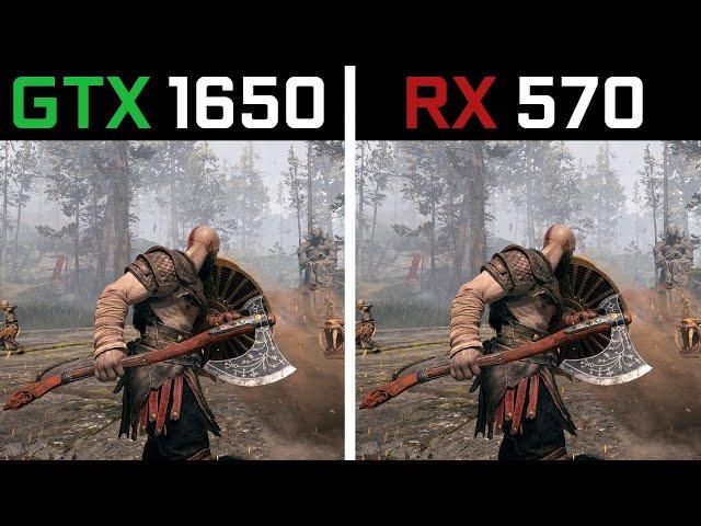 GTX 1650 vs RX 570 in 2023 - Test in 7 Games