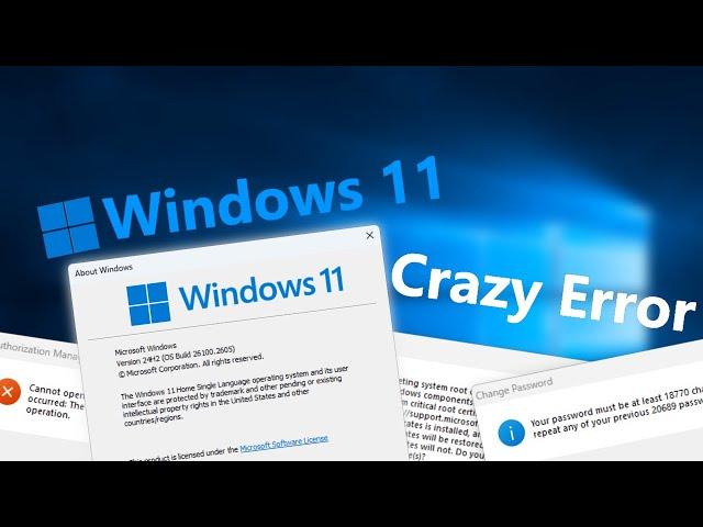 Windows 11 Crazy Error | 1080p60