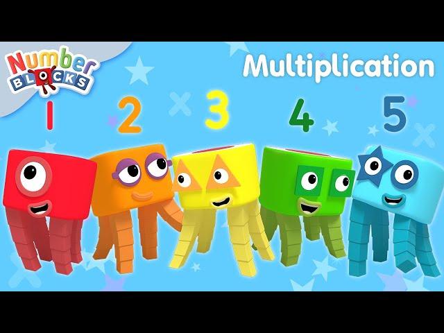 Times Tables - Multiplication for Kids Compilation - All Levels | Maths for Kids | Numberblocks