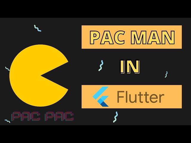 Coding PAC-MAN in Flutter | Custom Painter Flutter | Flutter live