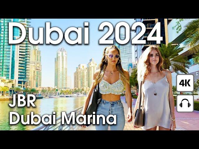 Dubai  Wonderful JBR, Dubai Marina [ 4K ] Walking Tour
