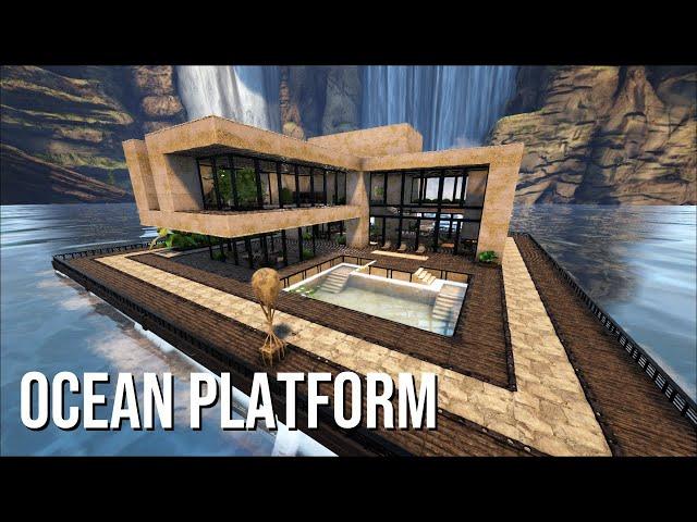 Ark Survival Evolved: A Modern Mansion Ocean Platform Base