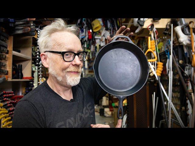 Why There's a Cast-Iron Pan Hanging in Adam Savage's Cave