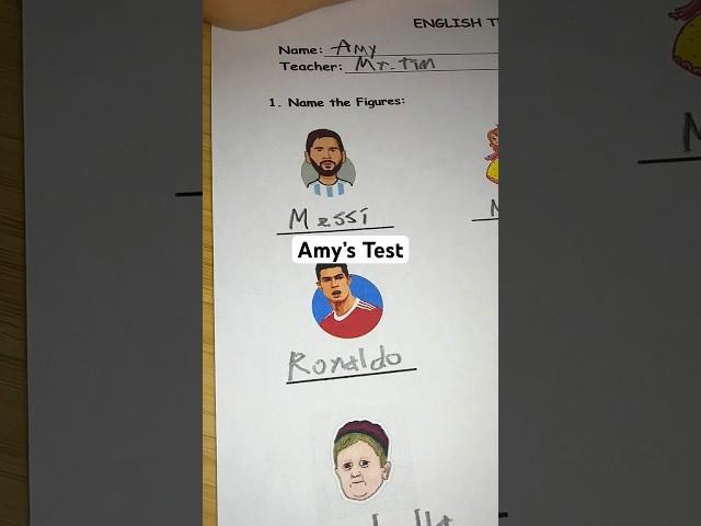 Grading Amy’s test… #asmr #school #teacher #test #quiz #emojichallenge