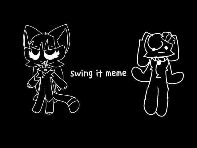 swing it meme [oc] // collab with Coco the dog  {cassie and Coco}