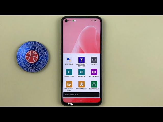 How to increase or decrease volume without pressing the button on Realme 9i Android 12