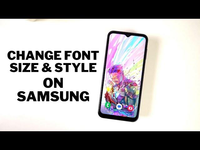 How to Change Font Size & Style on Samsung Phones (Samsung Galaxy A14 5G)