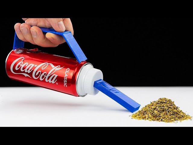 How to make a vacuum cleaner from Coca Cola