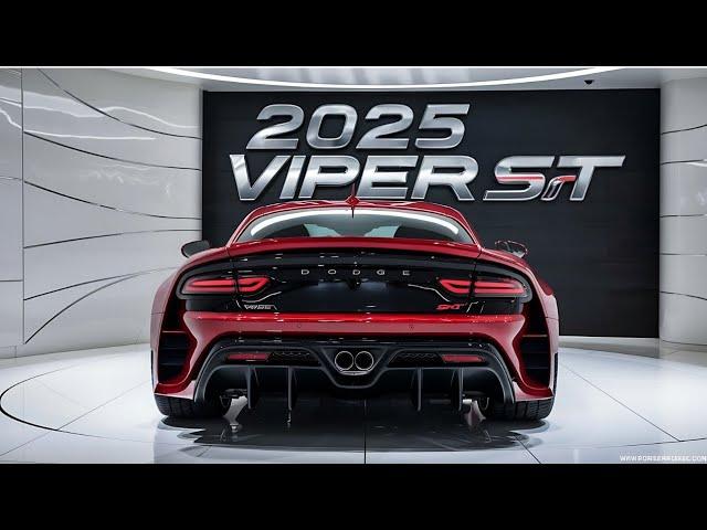 The 2025 Dodge Viper SRT: Is This the Ultimate Supercar Comeback?!