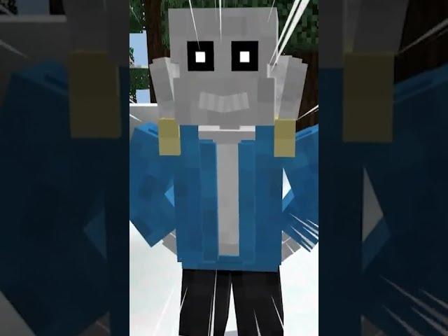 If Sans was in Minecraft #Shorts