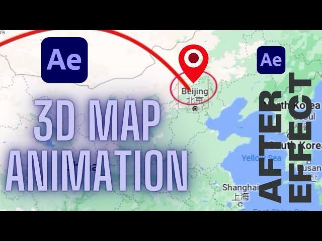 3D Animated Travel Map Tutorial in After Effects