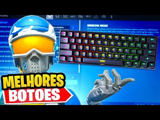 A *MELHOR* CONFIGURAÇÃO de BOTÕES para MOUSE E TECLADO do FORTNITE! MELHORES BINDS (PS4/PS5/XBOX/PC)