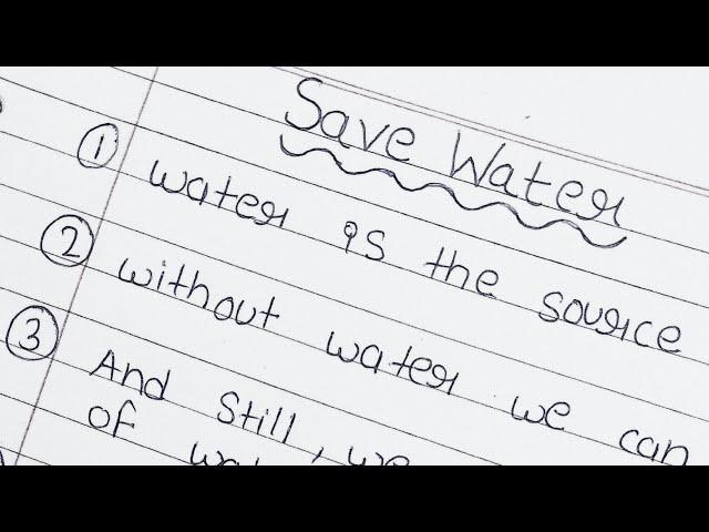 easy 10 lines on save water in English || 10 lines on save water in English||save water essay