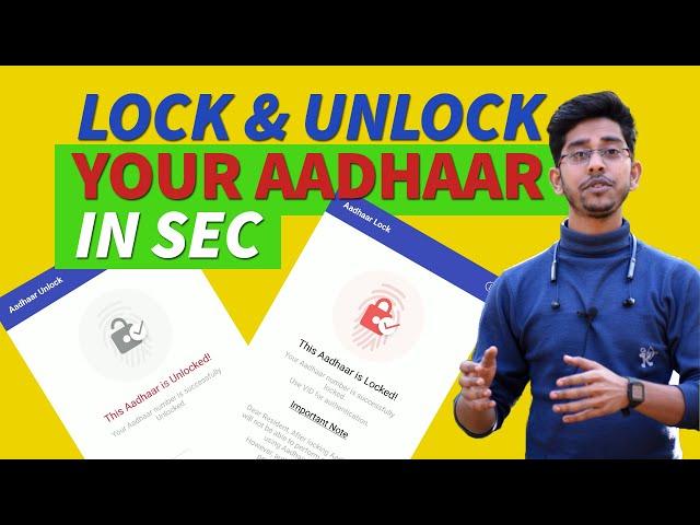 How To Lock & Unlock Aadhaar Online Or Offline Using mAadhaar | Generate New VID | Aadhar SMS