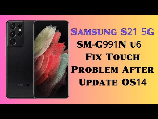 Samsung  S21 5G SM-G991N U6 Fix Touch Problem After Update OS14