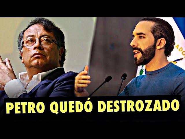 El discurso de BUKELE que destrozó a Gustavo Petro por defender a los pandilleros