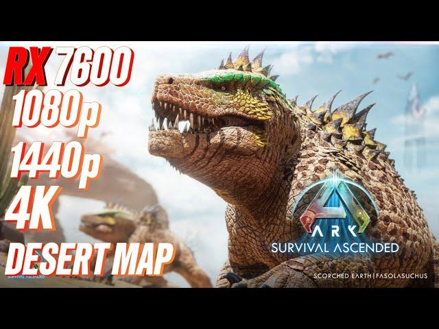 ARK Survival Ascended RX 7600 FPS TEST | RX 7600 & i5 12400F Benchmark 1080p