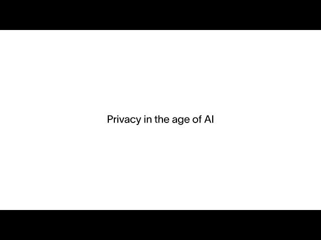 Privacy in the age of AI (Teaser)