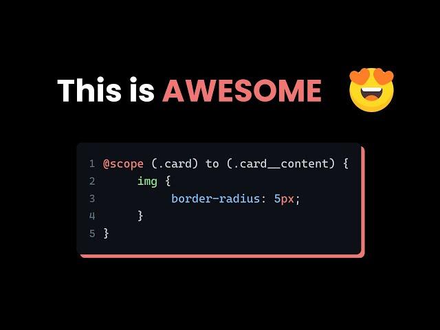 The @scope rule - write better CSS
