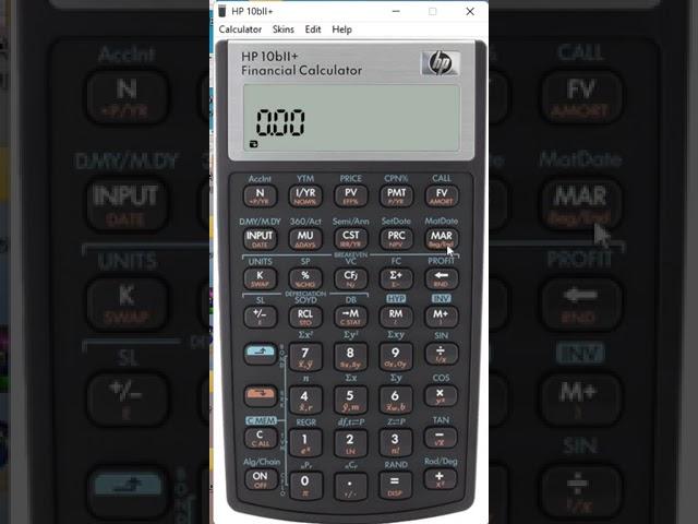 HP 10BII+ Financial Calculator  BEG mode and end mode