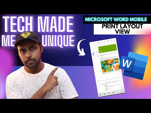 Microsoft word mobile print layout view