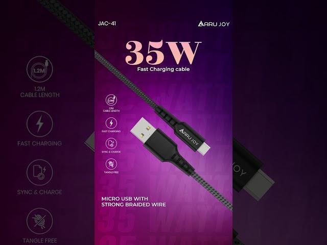  Power Up with ARU JAC-41!   #ARU #JAC41 #FastCharging #MicroUSB #DurableCables