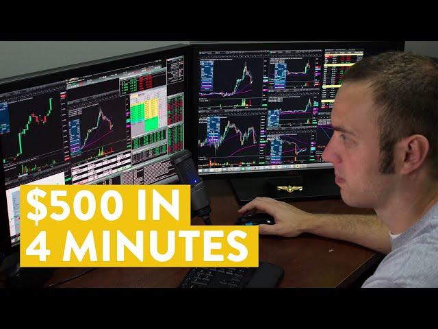 [LIVE] Day Trading | $500 in 4 Minutes With Options!