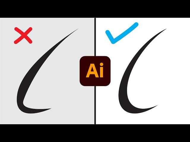 How to make perfect curved swoosh in Illustrator