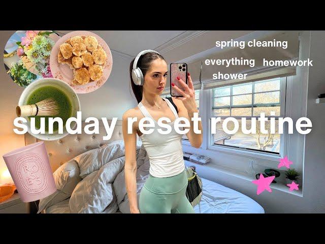 my sunday reset routine  clean with me + get productive!