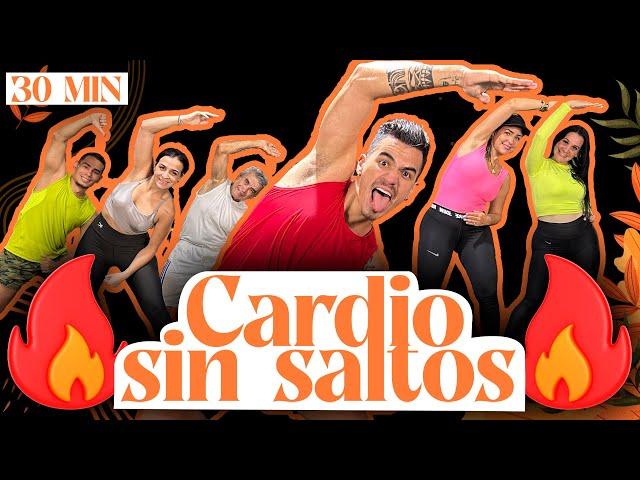 RUTINA de CARDIO SIN IMPACTO para BAJAR DE PESO - EJERCICIOS para PRINCIPIANTES en CASA