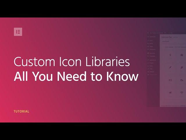 How to use Elementor Pro's Custom Icon Libraries