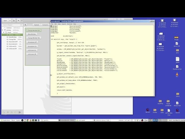 Linux Gtk Glade Programming Part 31: Window size, movement & decorations