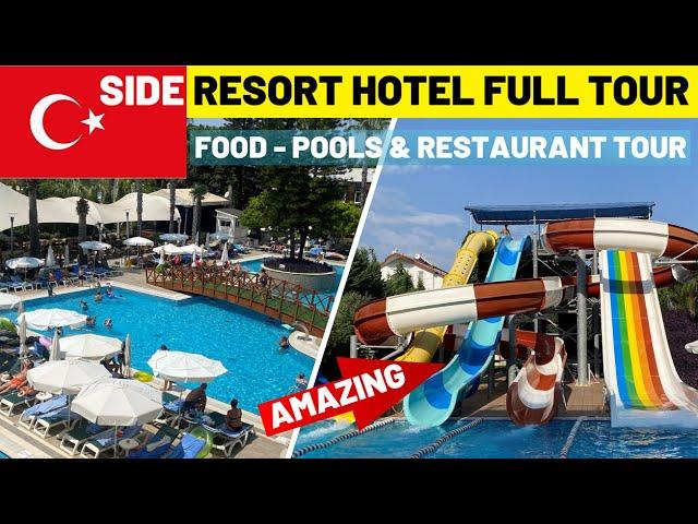 Side Resort Hotel Full Tour - Rooms, Pools, Bars & Food, Antalya, Turkey