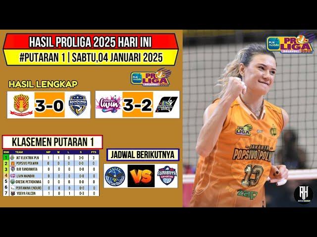 Hasil Proliga 2025 Hari ini~Popsivo vs Bandung BJB~Klasemen Voli Proliga 2025 Putaran 1 Terbaru