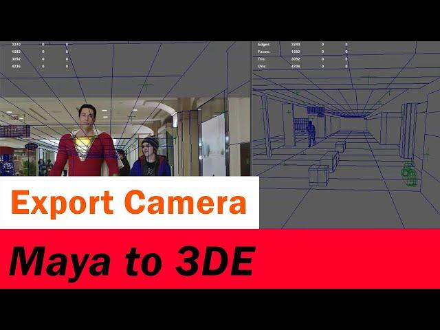 How to use Maya Camera in 3dEqualizer | Export Camera to 3DE