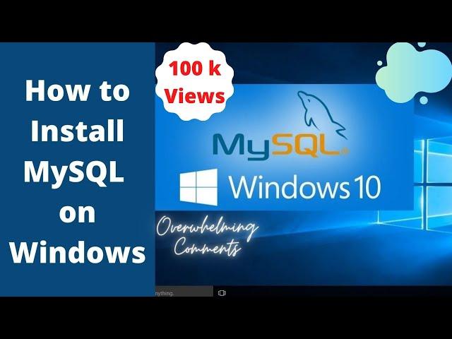 How to install MySQL on Windows 10 Tutorial| Doesn't work?  Here you go https://youtu.be/Xb2vpQhUBsU